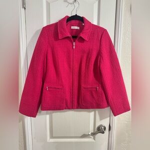Coldwater Creek Women's hot pink Textured Blazer